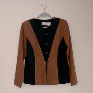 Kathie Lee retro two-toned blazer